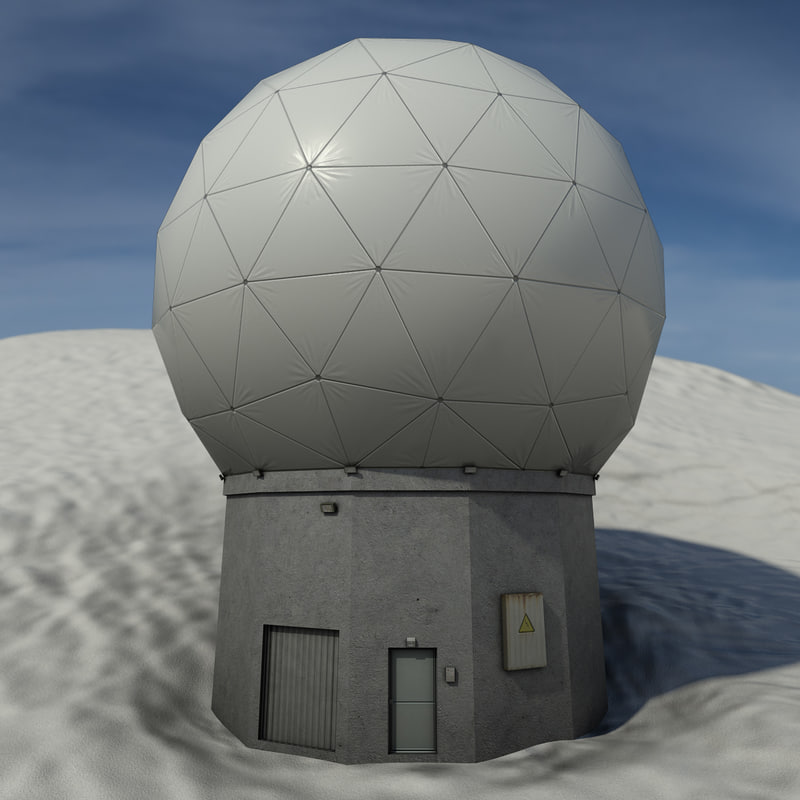 3d model radar dome