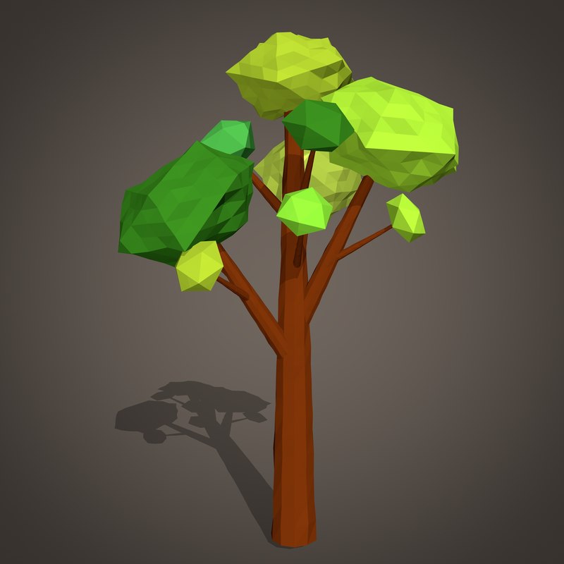 3d Model Cartoon Tree