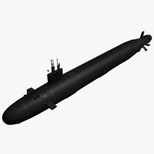 3ds max uss texas ssn submarine