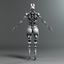 3d model female robot