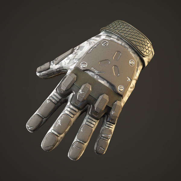 Sci Fi Gloves 3d Max