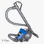 photoreal vacuum cleaner dyson 3d model