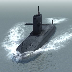 hai lung attack submarine 3d max