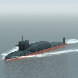 3d model type094 nuclear submarine