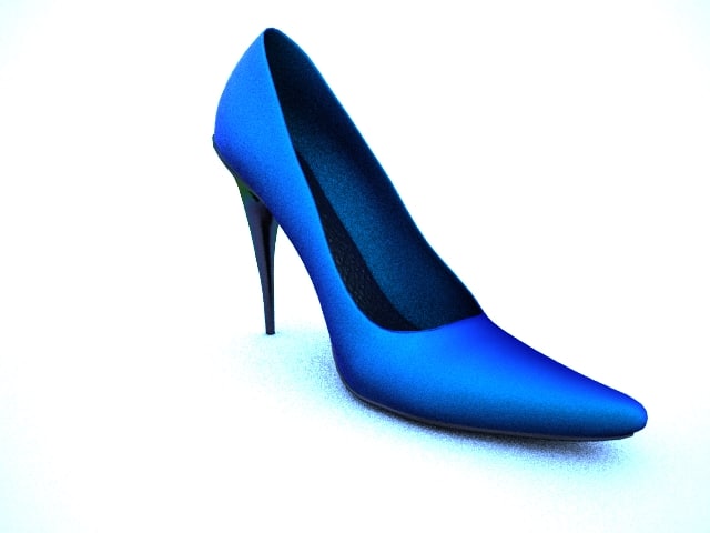 heel women shoe 3d max