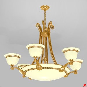 3d chandelier lamp model