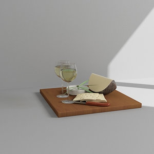 cheese wine 3d max