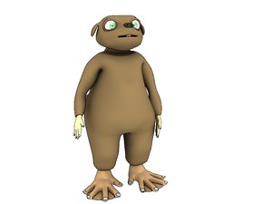 beaver character 3d model