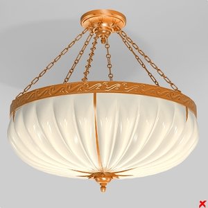 chandelier light lamp 3d model