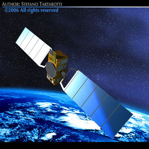 3d model satellite navigation earth