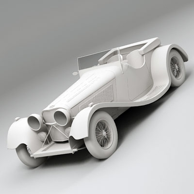 3d Car Sport Oldtimer Model