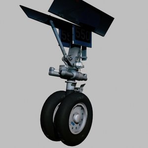 3d model aircraft wheel