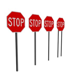 3dsmax stop sign