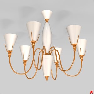 3ds max chandelier light