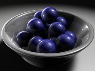 3d model bowl ball reflection