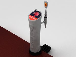 oranjeboom beer pump tap 3d model