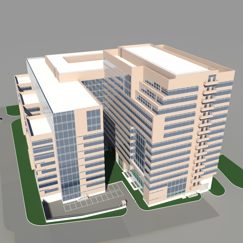 modern business center obj