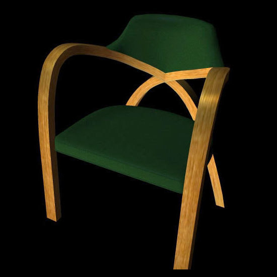 Modern Bentwood Chair Pzchair 3d Pz3