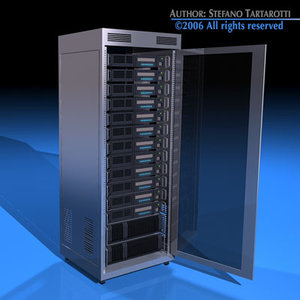 server rack 3d model