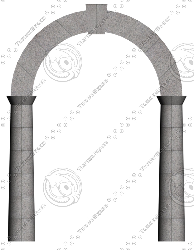 stone archway 3d dxf