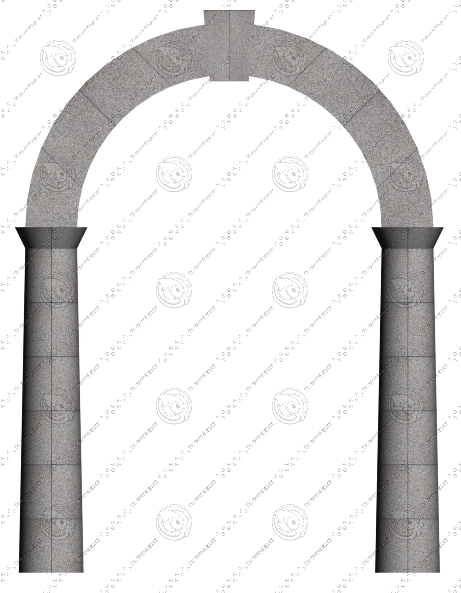 stone archway 3d dxf