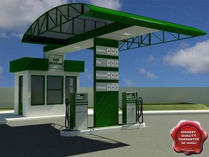 c4d gas station v4