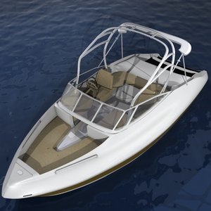 yamaha boats 3d model