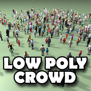 3d model of human crowd