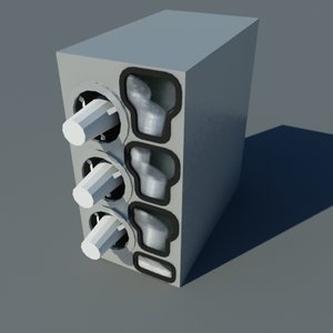 3d model cup dispenser