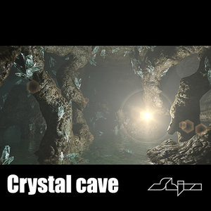 cave crystal 3d max