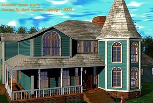 3ds max victorian house