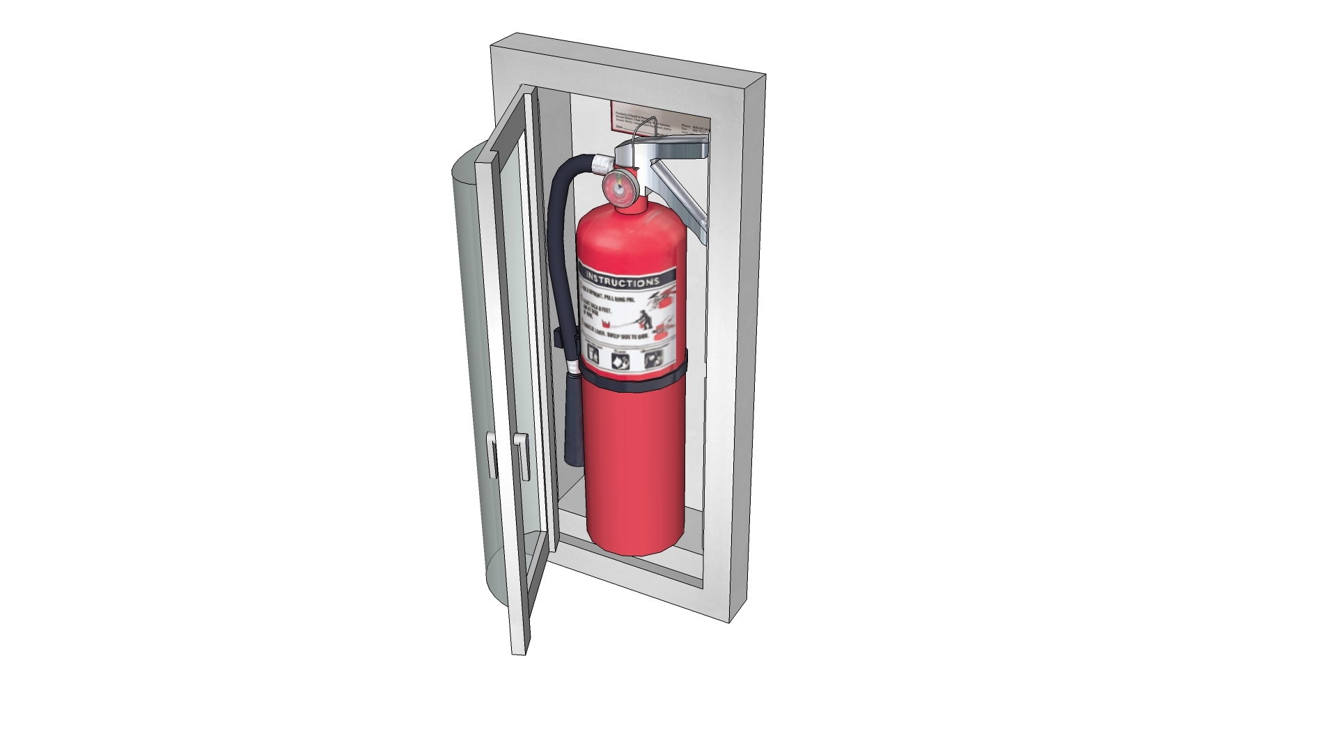 Cabinet Fc 7322 Ba Nystrom Extinguisher 3d 3ds