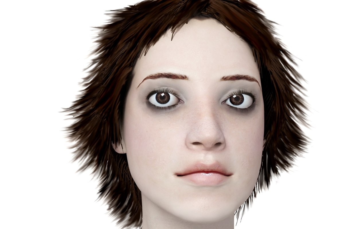 3d model of face