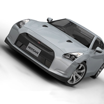 2008 nissan gt-r 3d model