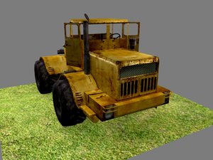 kirovets bulldozer 3d model