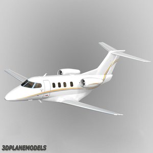 embraer phenom 100 private 3d model