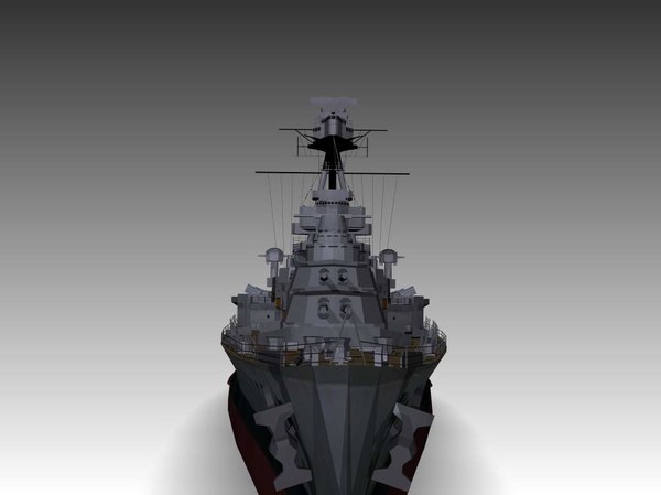 3ds max hms hood battleship