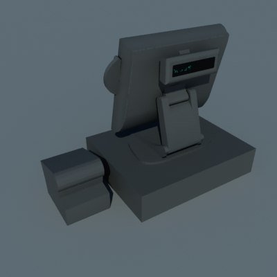 Cash register dwg 2d