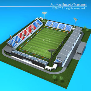 soccer stadium 3d model