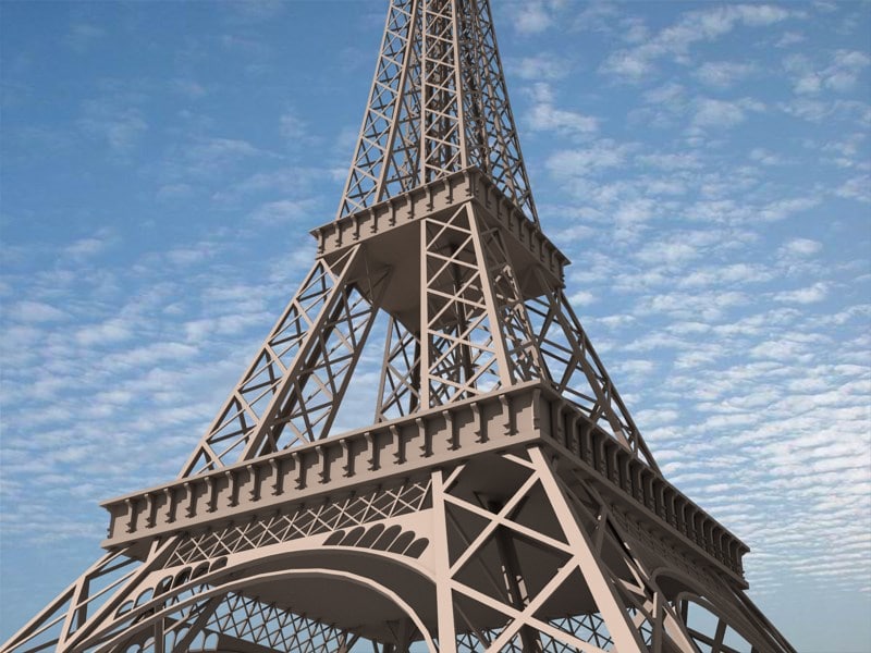 eiffel tower 3d model