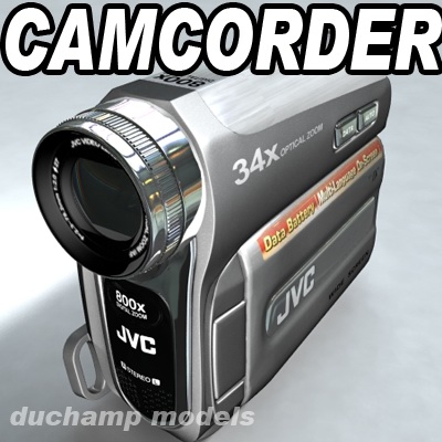 3d model jvc camcorder