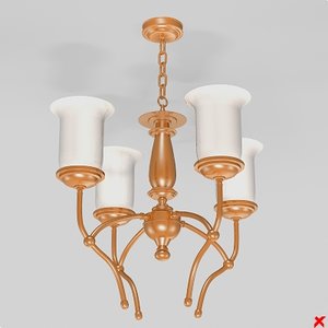 chandelier light lamp 3ds