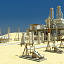 desert oil instalations 3d max