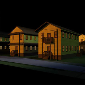 military barracks 01 buildings 3d model