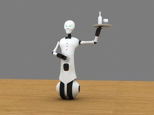 3d waiter robot