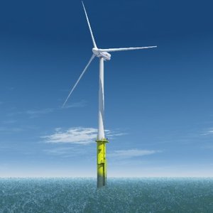 3ds max complete offshore wind turbine