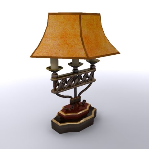 Old Fashioned Lamp Shade Model