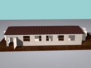 horse stable 3d model