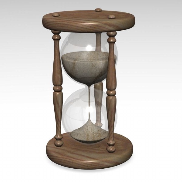 3d model of hourglass hour glass