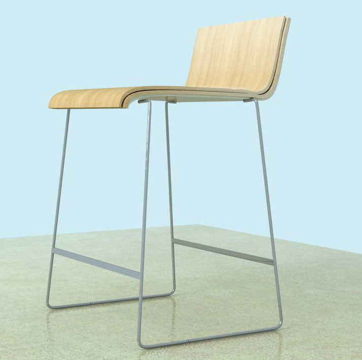 island kitchen chair stool 3d max